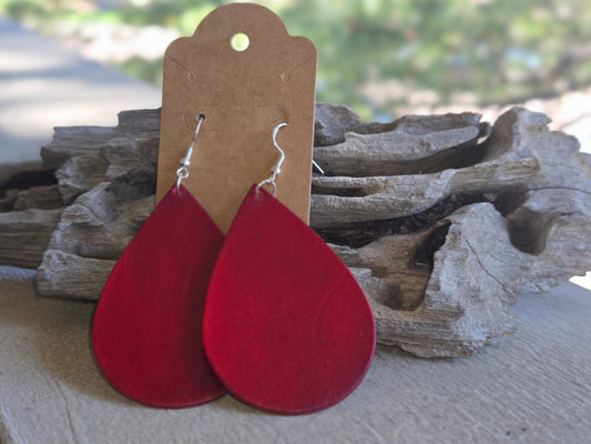 Genuine Leather Dangle Earring